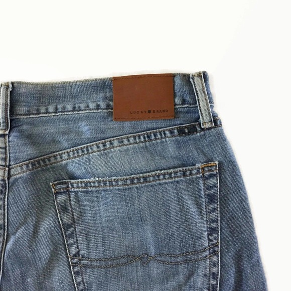 Men’s Custom Handcrafted Up-Cycled Lucky Brand Bell Bottom Flare Denim Jeans - Picture 8 of 9